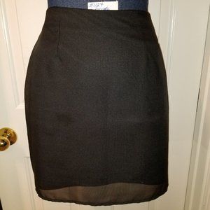 #427 Jay Jacobs Black Mini 16.5" Long Skirt Sz. 3,
